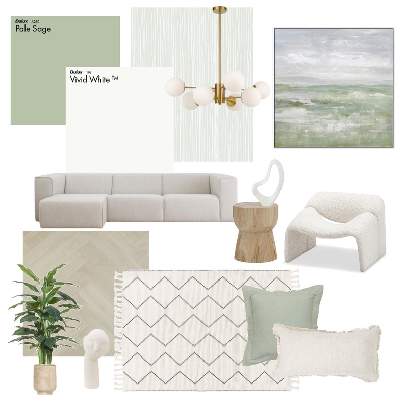 Living Room - Sage and natural Mood Board by abircooperdesign on Style Sourcebook