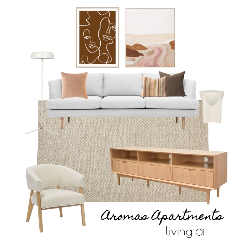 aromas apartments - living 01 Mood Board by lydiamaskiell on Style Sourcebook