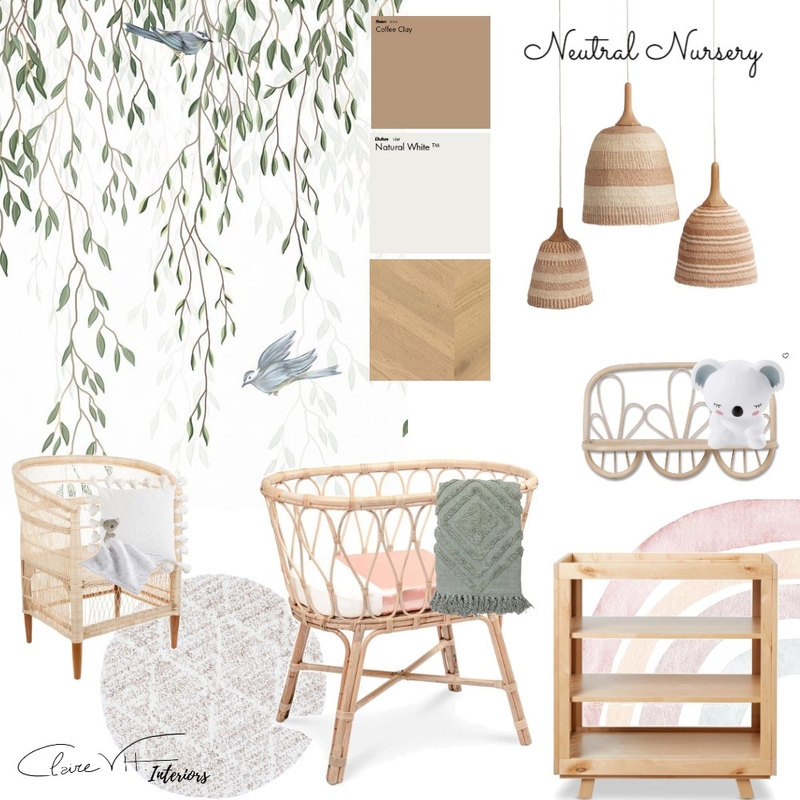 Nursery - Natural and Neutral Mood Board by Claire VH Interiors on Style Sourcebook