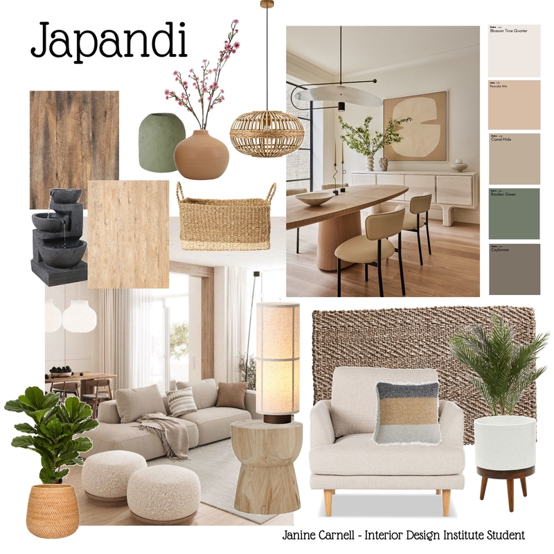 Japandi Mood Board by Ladybird Maldon Design on Style Sourcebook