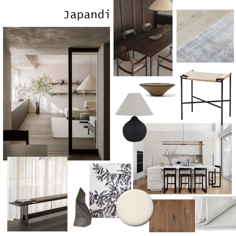IDI - Module 3 -Part A -Board 1 -Japandi Mood Board by Thirteen_Interiors on Style Sourcebook