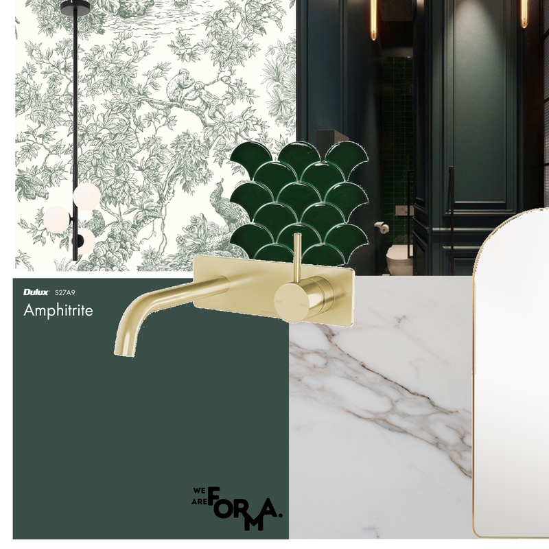 Green Bathroom Scheme Mood Board by Formery | Architect & Interior Designer Melbourne on Style Sourcebook