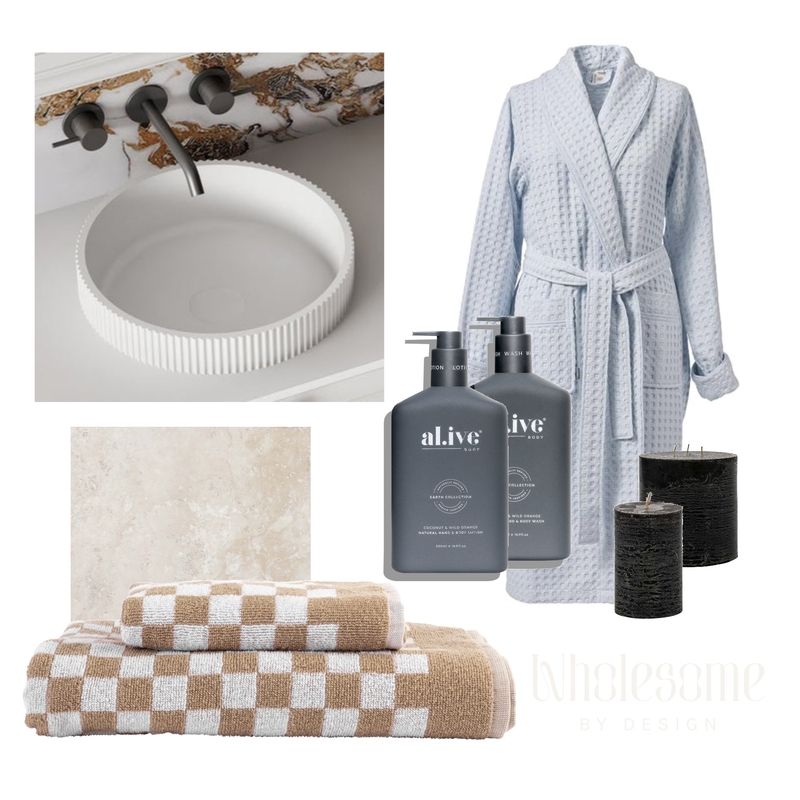 Bathroom concept | March 2023 Mood Board by Wholesome by Design on Style Sourcebook
