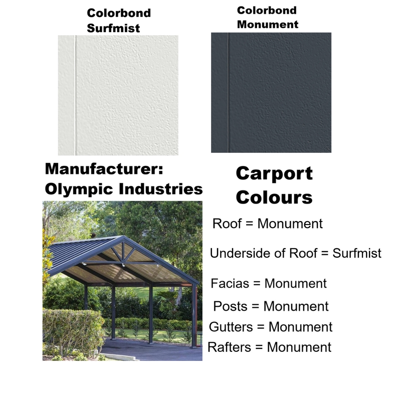 Bishop Street New Carport Colours Mood Board by Debbie O'Hara on Style Sourcebook