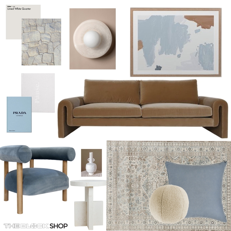 Blue Hues Mood Board by The Block Shop on Style Sourcebook