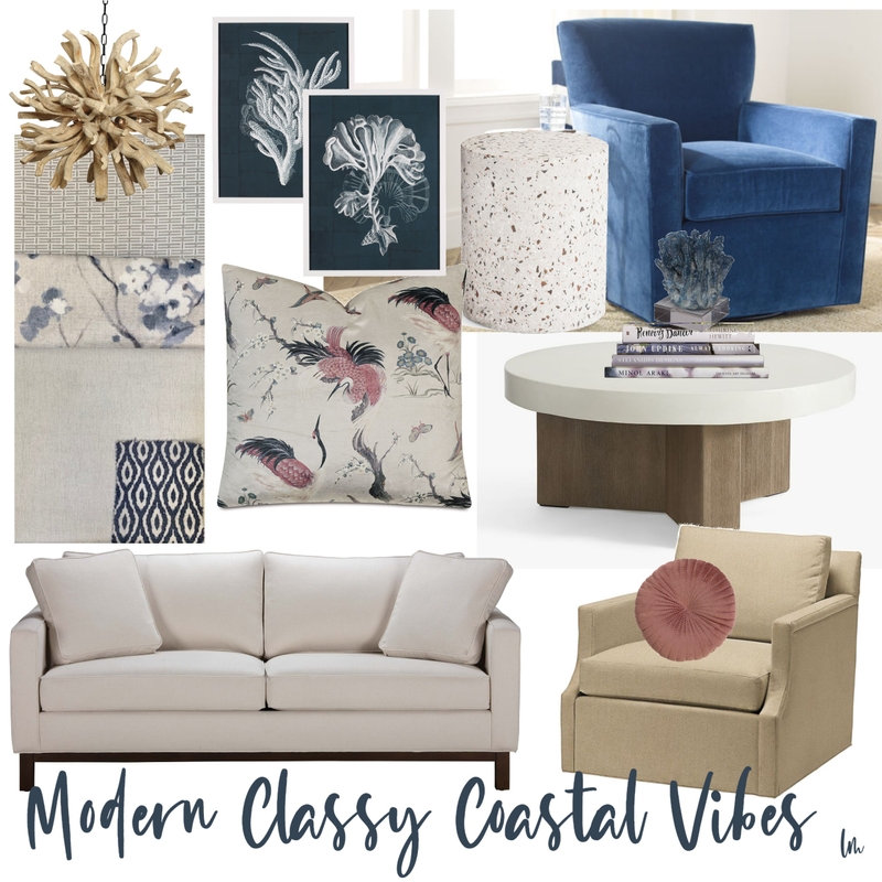 MODERN, CLASSY COASTAL Mood Board by lauramarindesign on Style Sourcebook