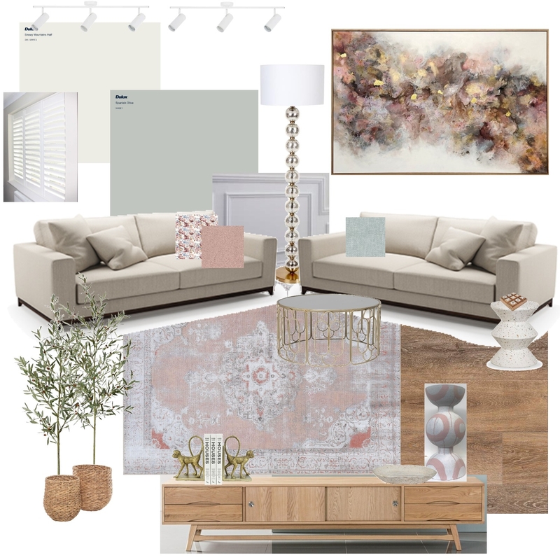 Module 9 Living Room Mood Board by Model Interiors on Style Sourcebook