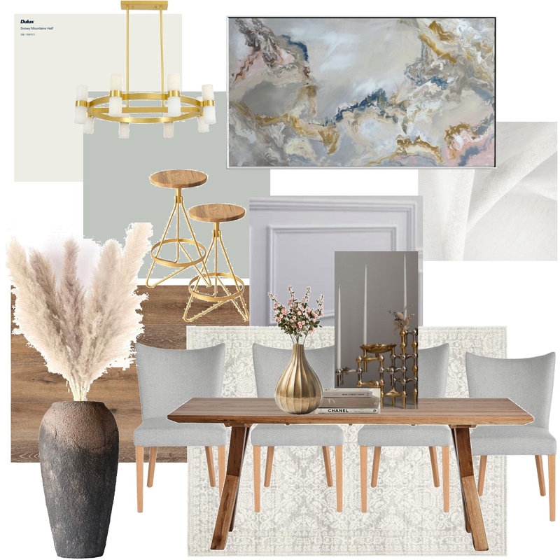 Module 9 Part A Dining Room Mood Board by Model Interiors on Style Sourcebook