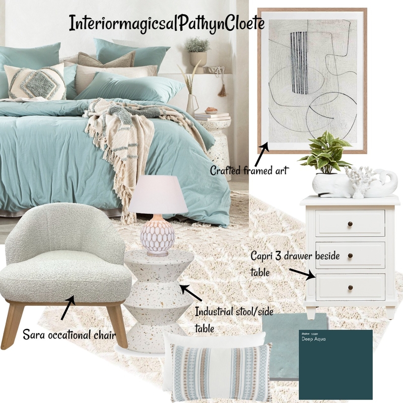 bedroom design Mood Board by Interiormagic SA on Style Sourcebook