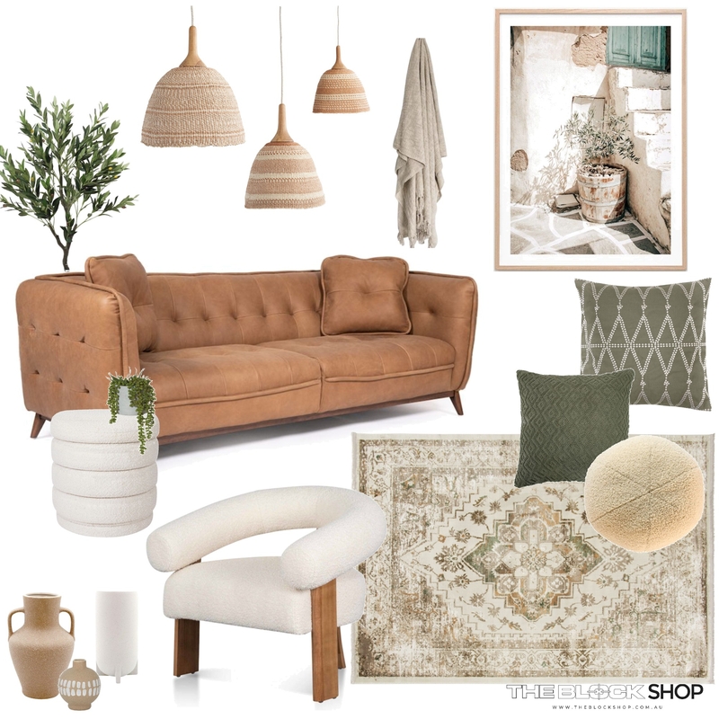 Olive Green Mood Board by The Block Shop on Style Sourcebook