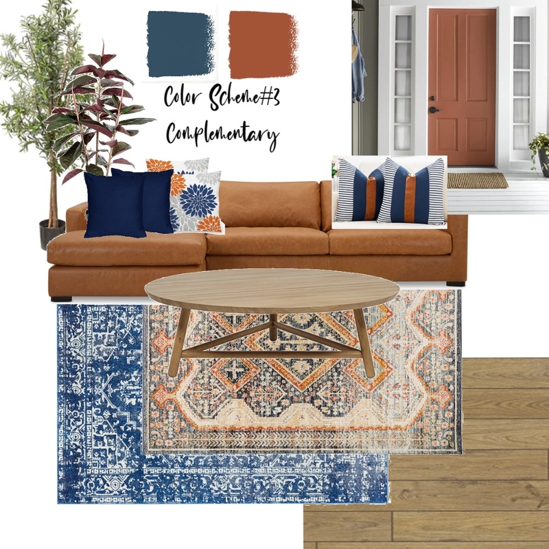 Complementary Color Scheme Mood Board by Design with Jule's on Style Sourcebook