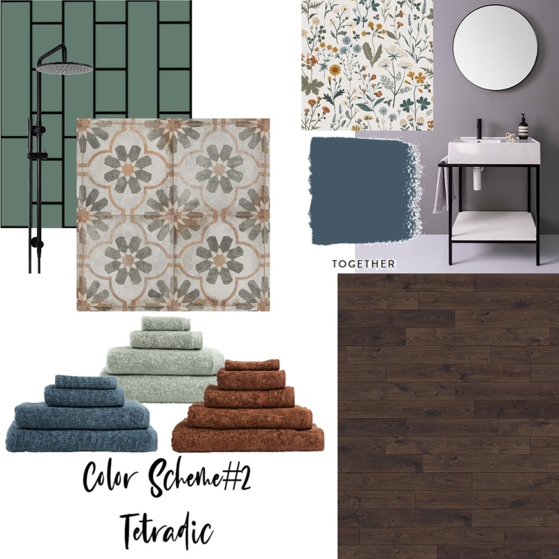 Tetradic Color Scheme Mood Board by Design with Jule's on Style Sourcebook