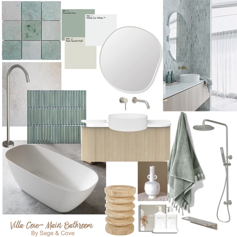 VILLA COVE - Girls Bathroom Mood Board by Sage & Cove on Style Sourcebook