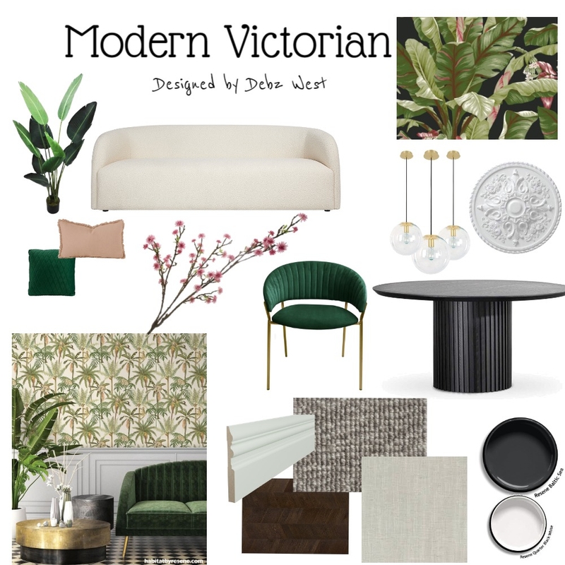 Modern Victorian Mood Board by Debz West Interiors on Style Sourcebook