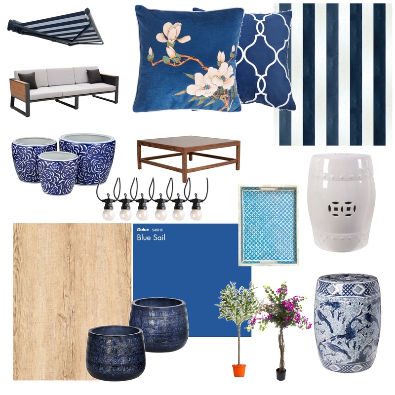 Royal blue deck Mood Board by Land of OS Designs on Style Sourcebook