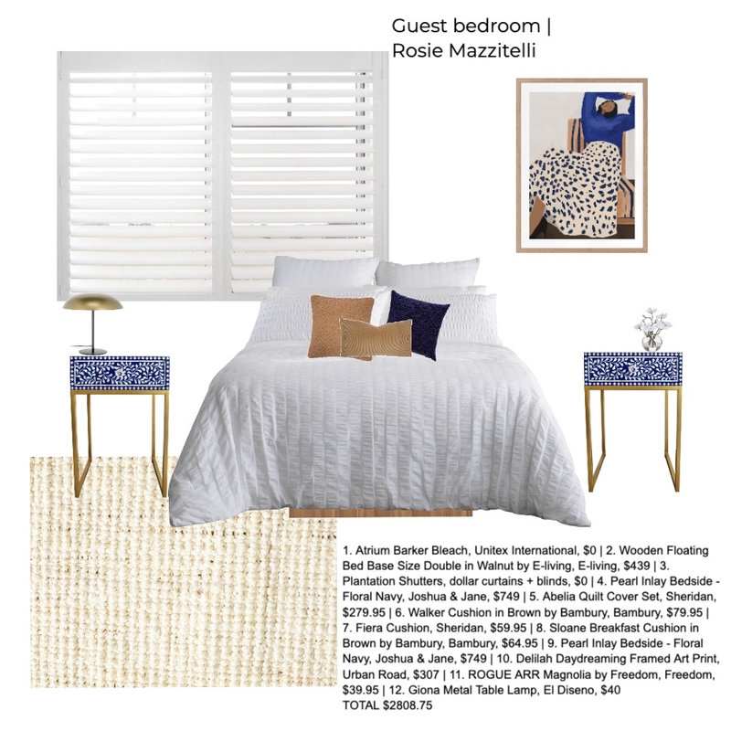 Guest bedroom Mood Board by Rosie Mazzitelli on Style Sourcebook