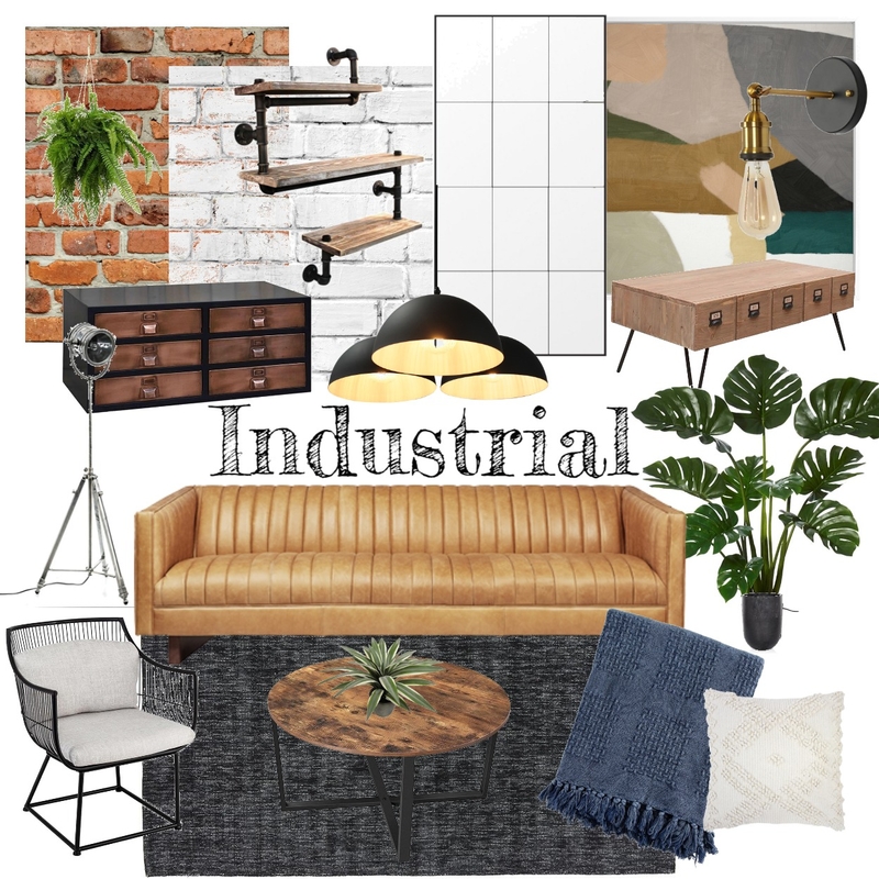 Industrial Mood Board by lisa_ivey on Style Sourcebook