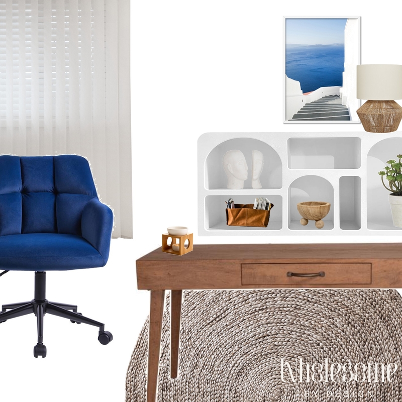 Mediterranean Coastal Style Office Concept | April 2023 Mood Board by Wholesome by Design on Style Sourcebook