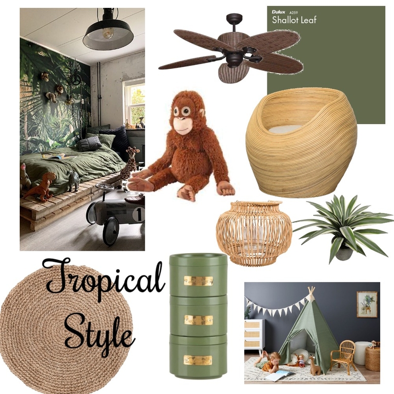 Tropical Jungle style Mood Board by Agnes Okret on Style Sourcebook
