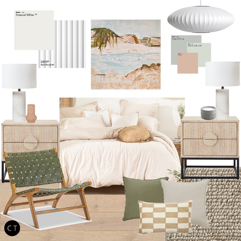 Coastal Contemporary Bedroom Mood Board by Carly Thorsen Interior Design on Style Sourcebook