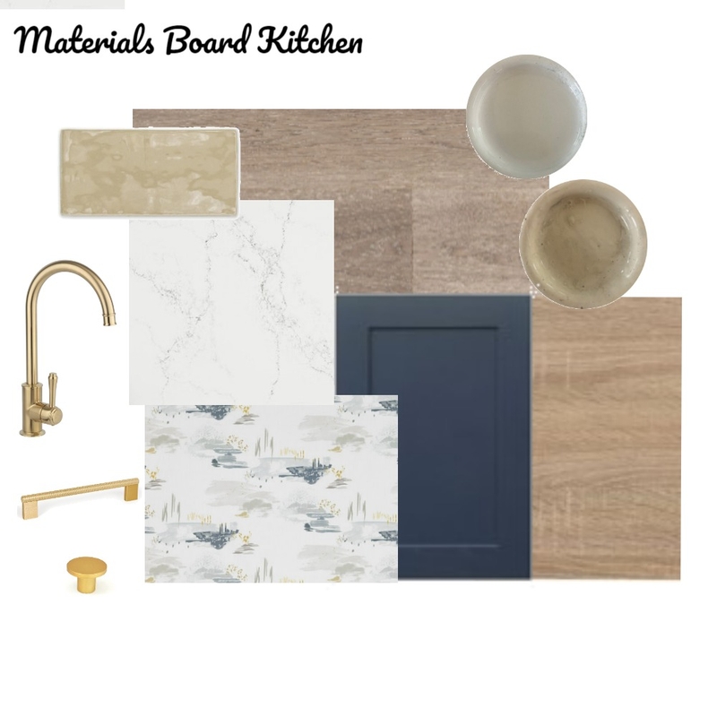 Module 11 - Material's Board Kitchen Mood Board by CarCallaghan on Style Sourcebook