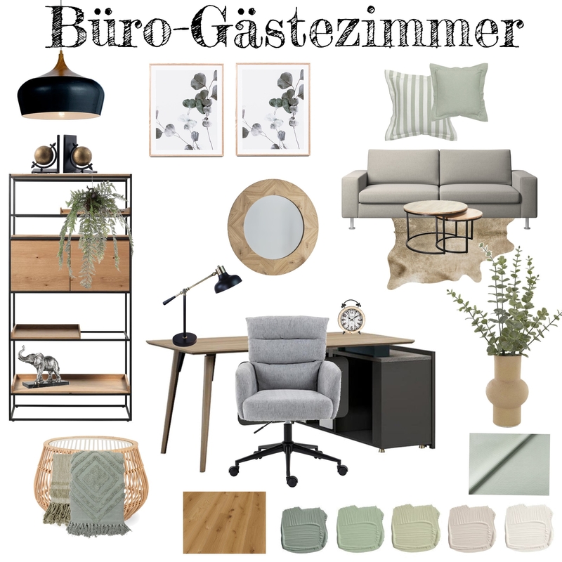 Büro-Gästezimmer Mood Board by Müller on Style Sourcebook
