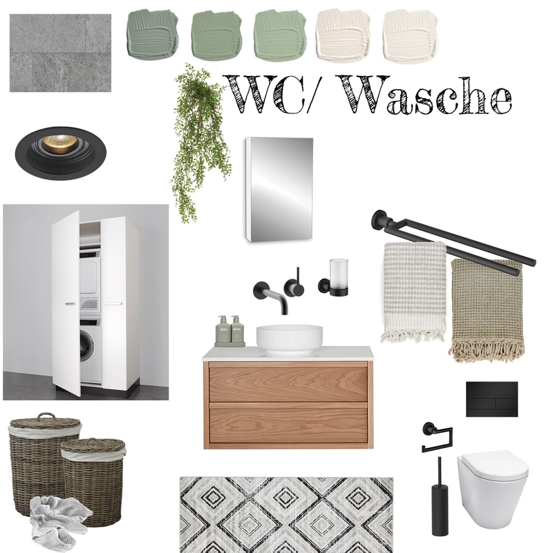 WC/ Waschen Final Mood Board by Müller on Style Sourcebook