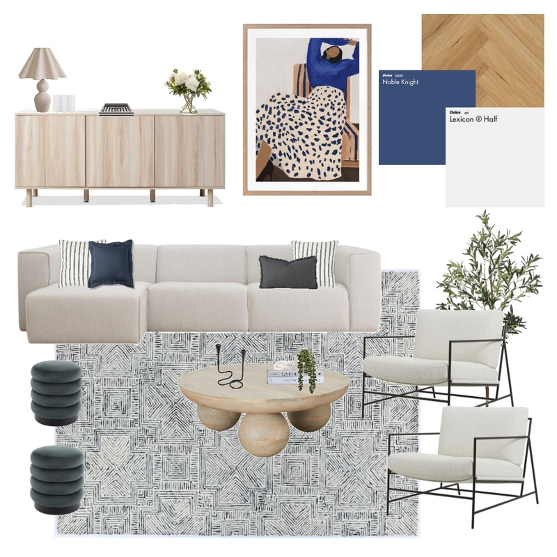 Coastal Luxe Living Room Mood Board by Eliza Grace Interiors on Style Sourcebook