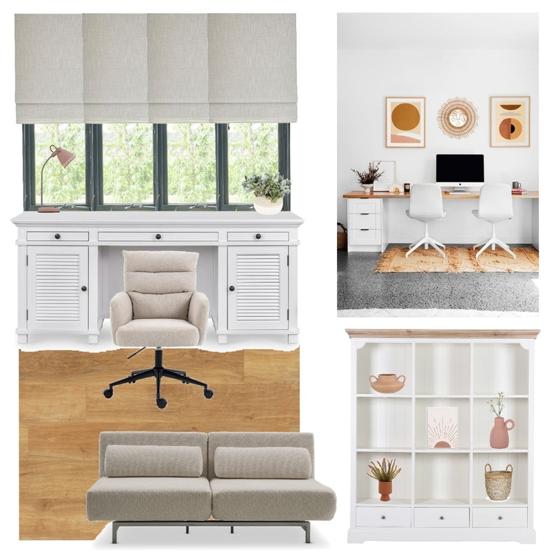 Peachy Yet Neutral Study Mood Board by Uniqness Design on Style Sourcebook