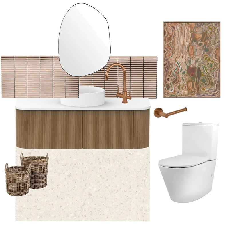 Organic Toilet Mood Board by Uniqness Design on Style Sourcebook