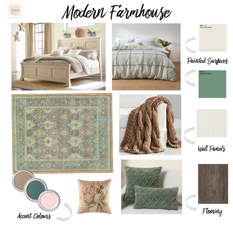 Modern Farmhouse Mood Board by Jo Steel on Style Sourcebook