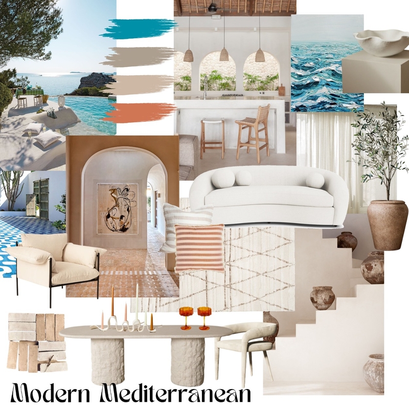 Modern Mediterranean Mood Board by RosieBallagh on Style Sourcebook