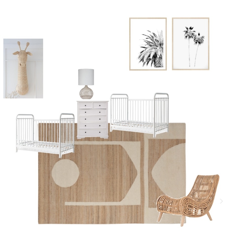 Twinning Cot Room Mood Board by Insta-Styled on Style Sourcebook