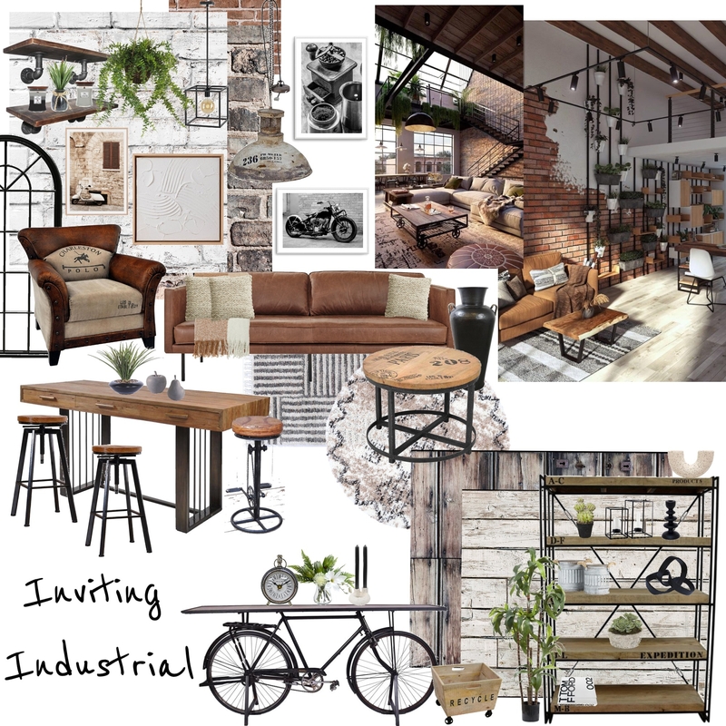 Inviting Industrial Mood Board by Nicole Beavis on Style Sourcebook
