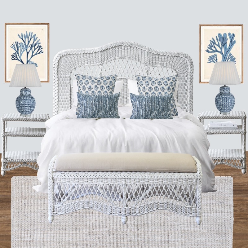 Hamptons Bedroom Style Mood Board by Ballantyne Home on Style Sourcebook