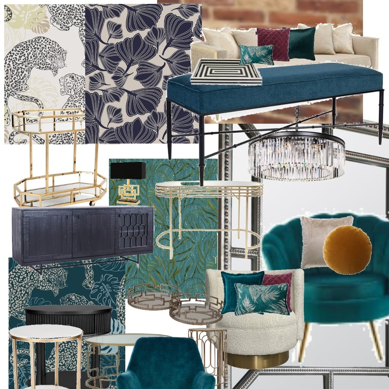 art deco lounge Mood Board by Colette on Style Sourcebook