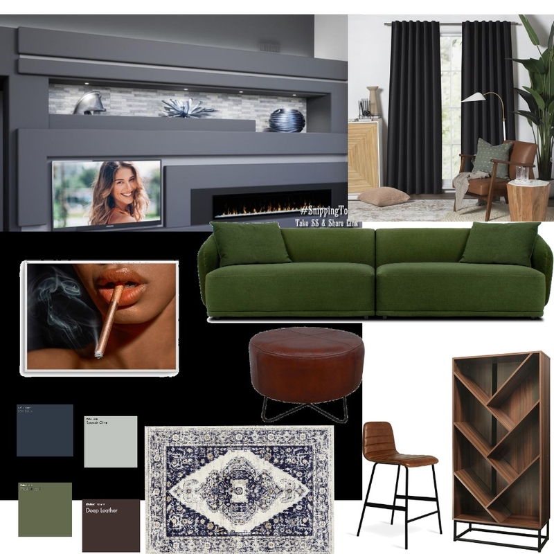 Mancave Mood Board by Brenda Maps on Style Sourcebook