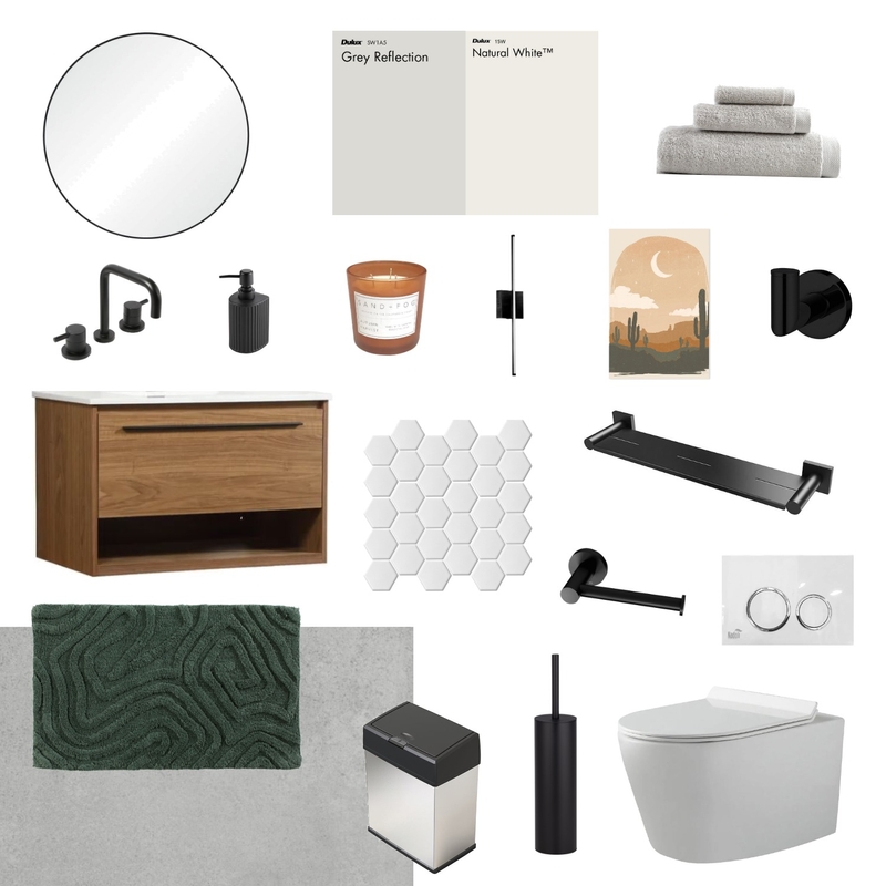 Sample Board - Wc Mood Board by Aline Araujo Interior Designer on Style Sourcebook