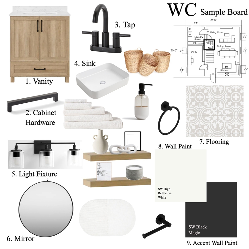 wc sample board Mood Board by grollsydney on Style Sourcebook