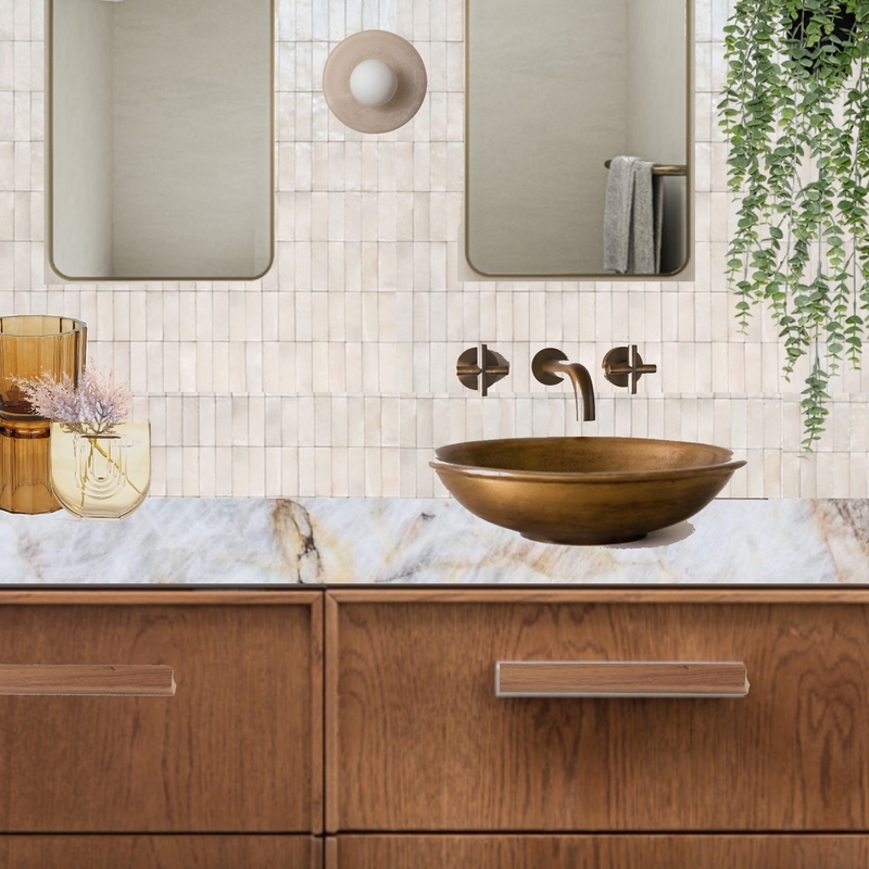 Walnut Bathroom Mood Board by Bay House Projects on Style Sourcebook