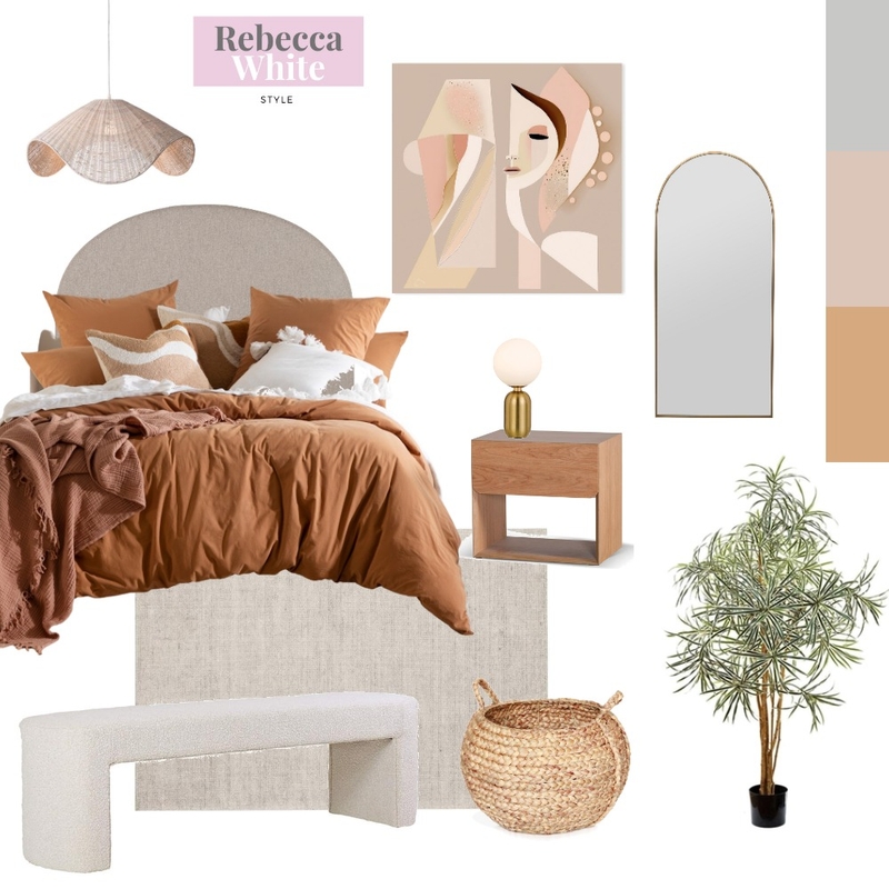 bedroom Mood Board by Rebecca White Style on Style Sourcebook