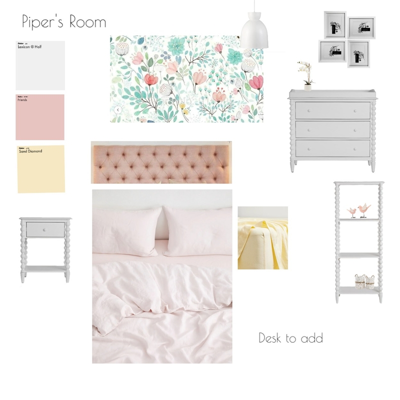 Piper's Room Mood Board by blackmortar on Style Sourcebook
