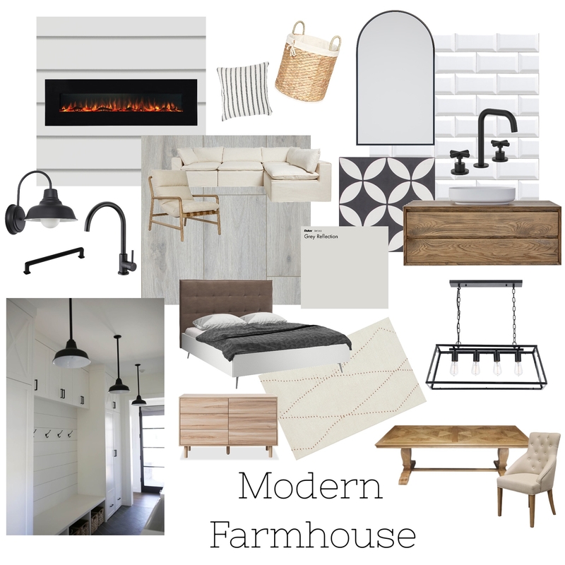 Modern farmhouse Mood Board by Kiahbobbee on Style Sourcebook