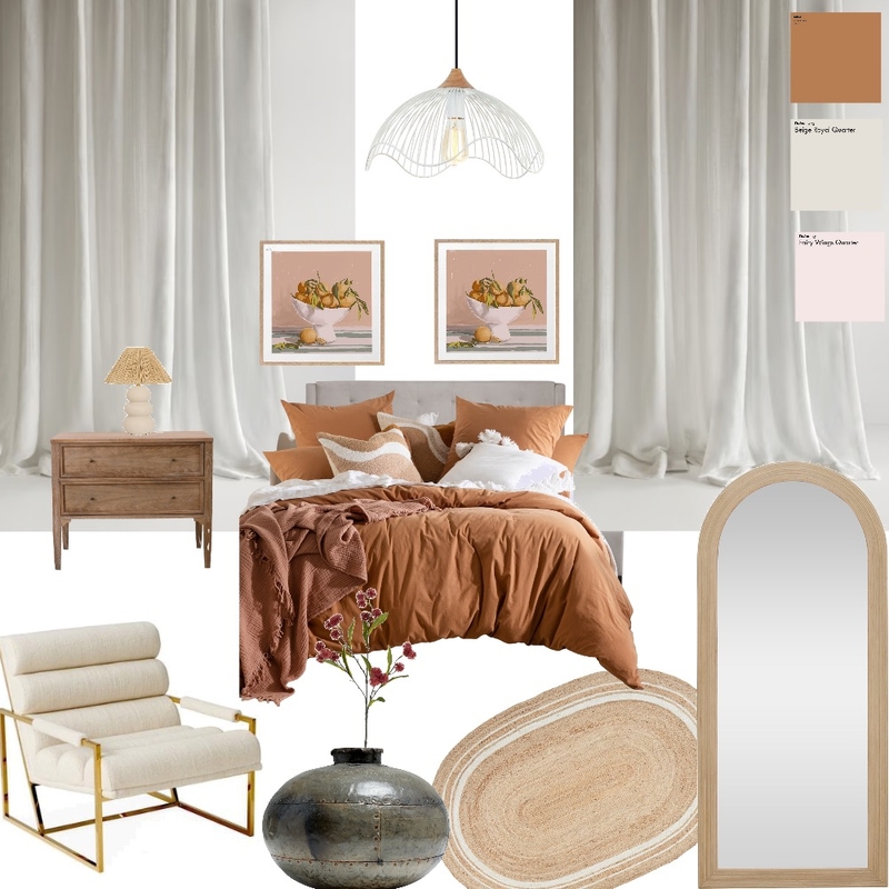 Module 9: Guest bedroom Mood Board by Dorothy on Style Sourcebook