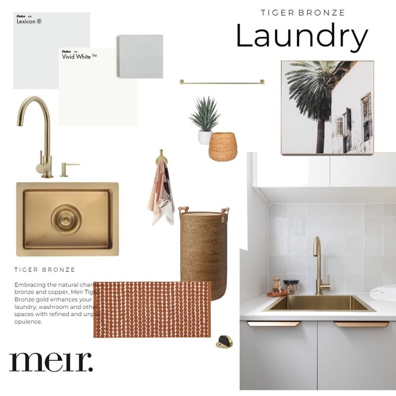 Meir | Tiger Bronze Laundry Mood Board by Meir on Style Sourcebook