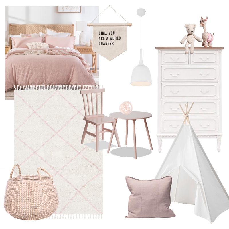 Saffron 11 Pink Mood Board by Unitex Rugs on Style Sourcebook