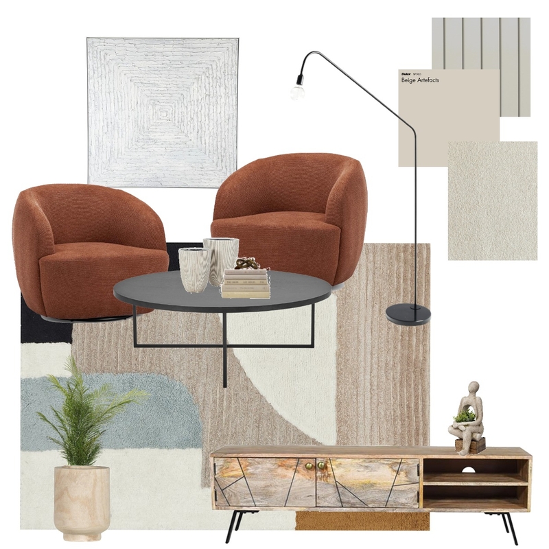 Summit Elroy Multi Mood Board by Unitex Rugs on Style Sourcebook