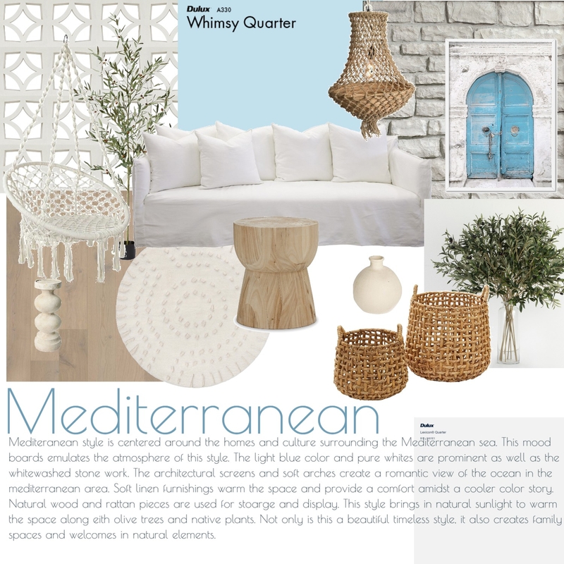 Mediterranean Mood Board Mood Board by CCarmen on Style Sourcebook