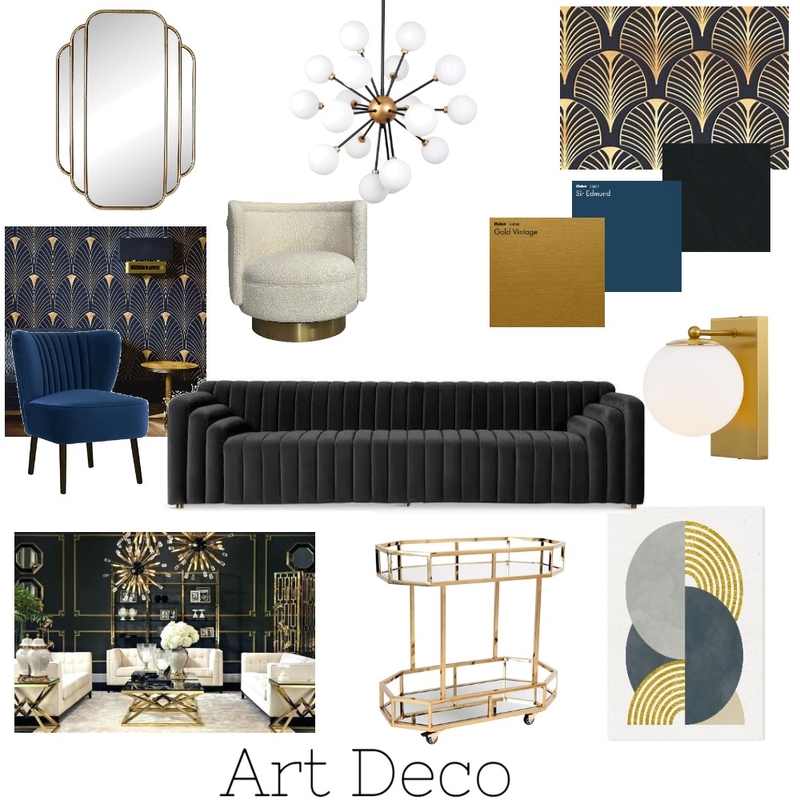 Art Deco Mood Board by Efi Papasavva on Style Sourcebook