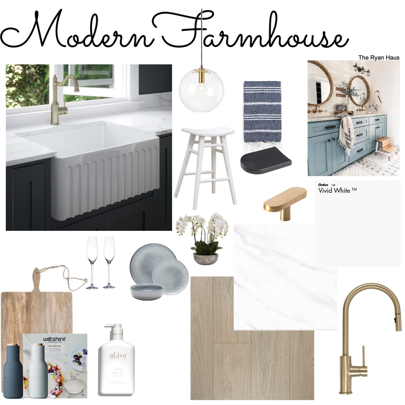 Modern Farmhouse Mood Board by Livderome on Style Sourcebook